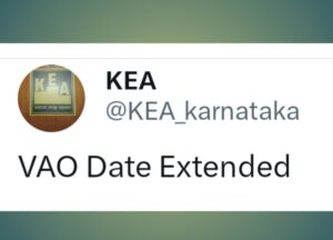 ಗ್ರಾಮ ಆಡಳಿತಾಧಿಕಾರಿ (VAO) ಹುದ್ದೆಗೆ ಅರ್ಜಿ ಸಲ್ಲಿಸುವ ಅವಧಿ ವಿಸ್ತರಣೆ: KEA